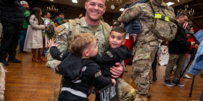 National Guard soldiers welcomed home from Iraq and Syria deployment