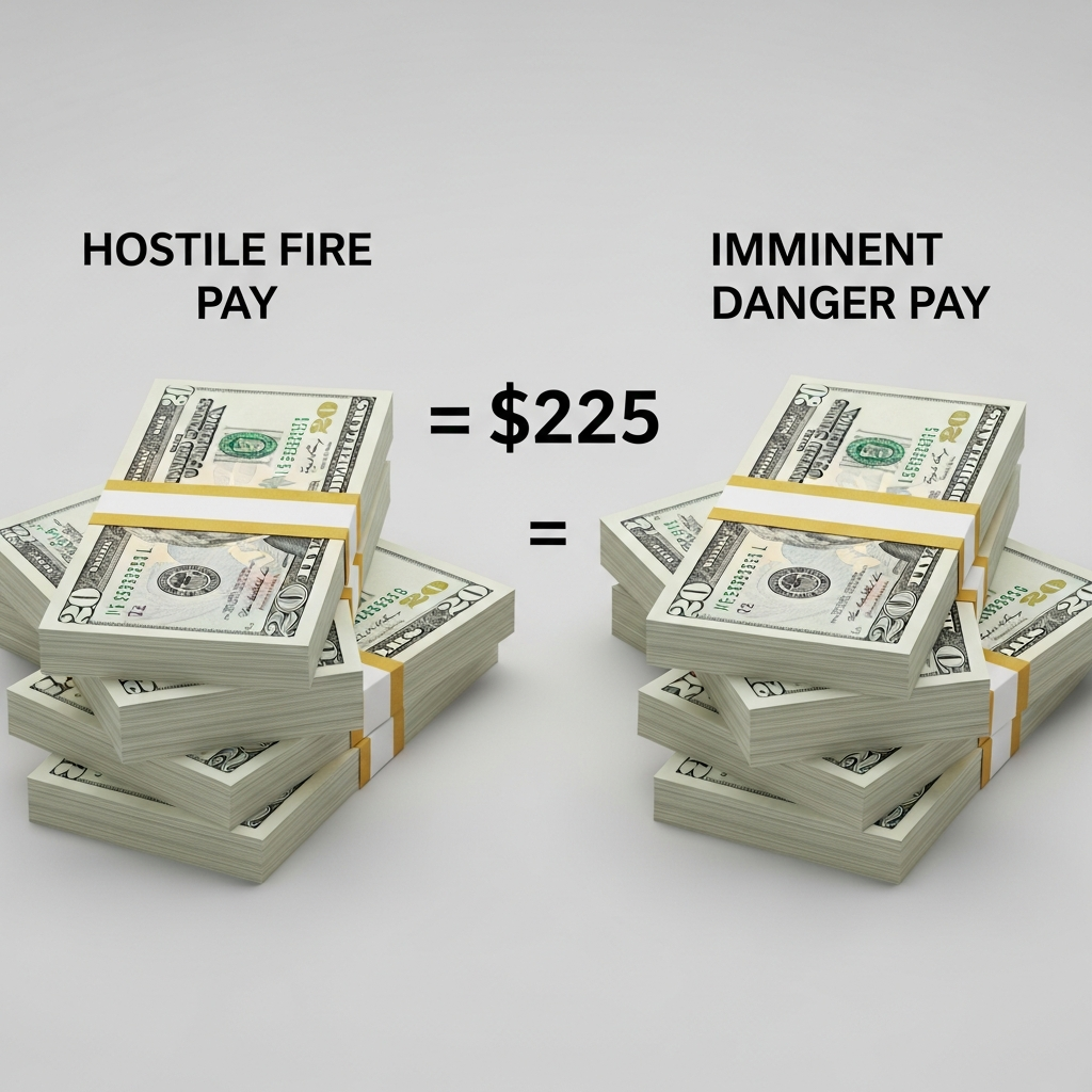 Hostile Fire Pay vs Imminent Danger Pay — Same $225