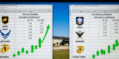 Military BAH 2026 vs 2025 What Changed